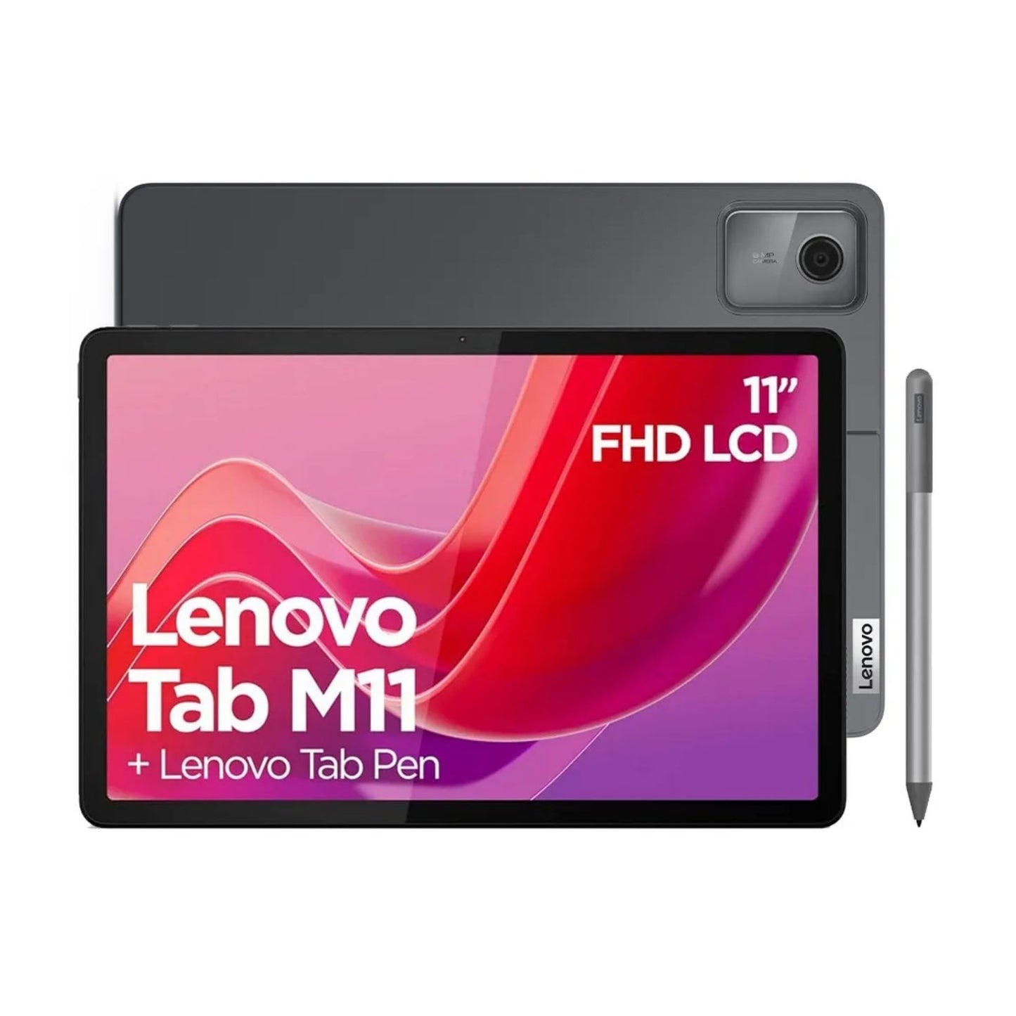 Tablet Lenovo 11” FHD Tab M11 Wifi 4GB 128GB TB330XU Lápiz y Funda con CHIP