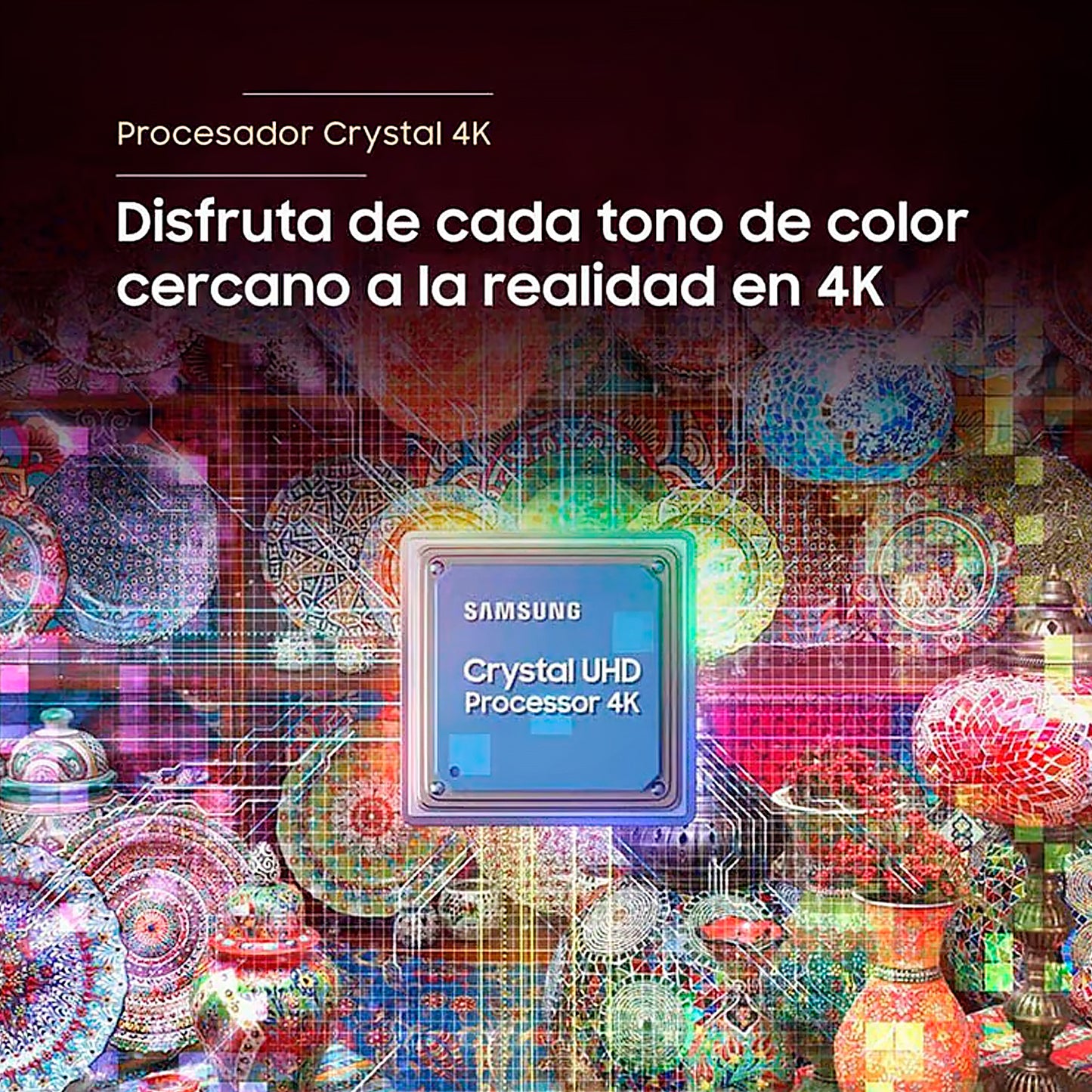 Televisor SAMSUNG 50" CRYSTAL SMART TV UHD 4K UN50CU8200GXPE