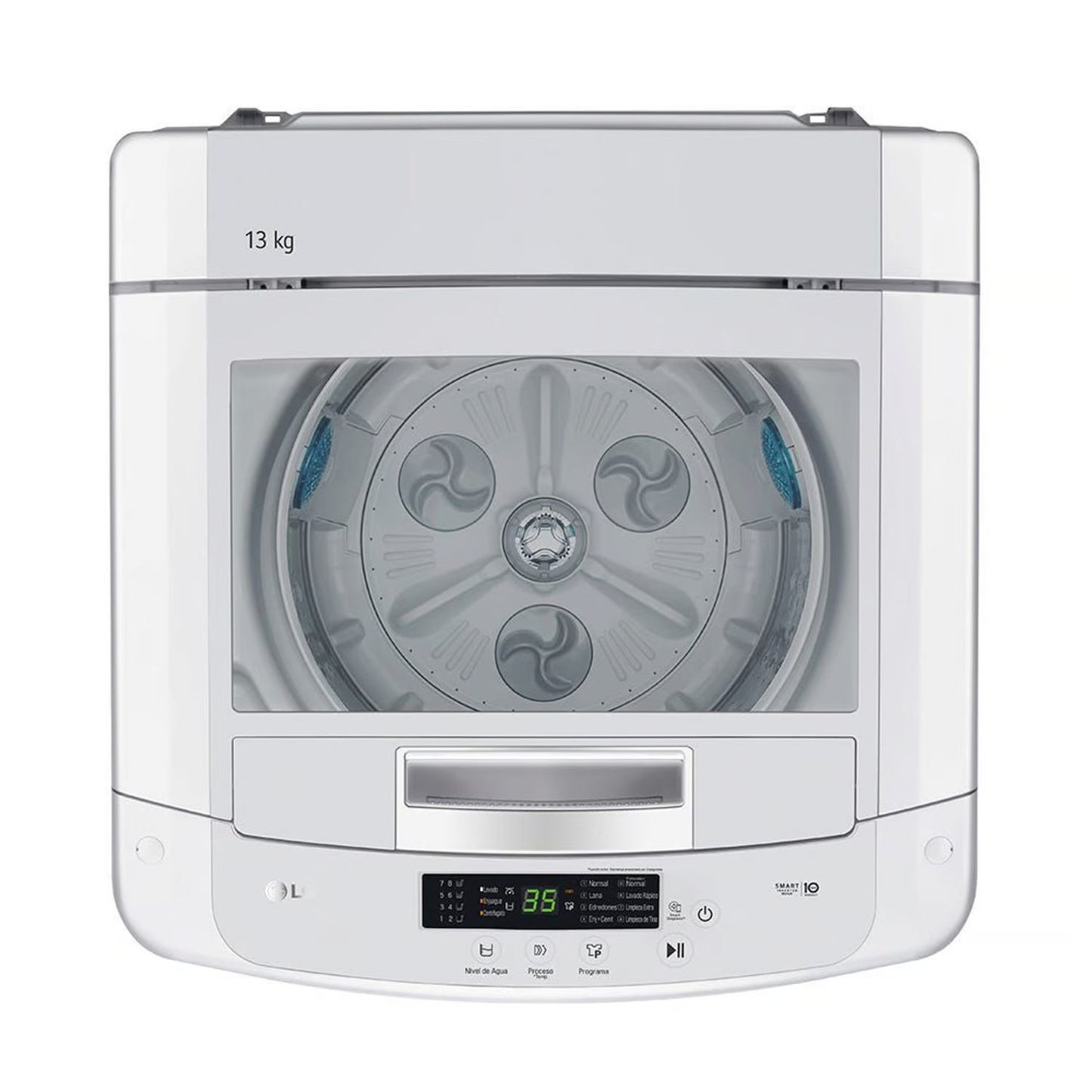 Lavadora LG 13 Kg WT13WPBK Carga Superior Smart Motion con TurboDrum