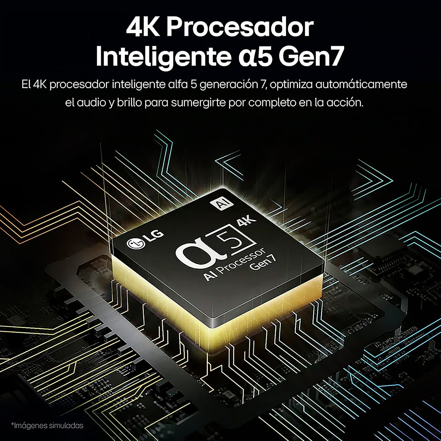 Televisor LG 43" UHD 4K Smart TV con THINQ AI 43UT7300PSA + Control Inteligente Magic