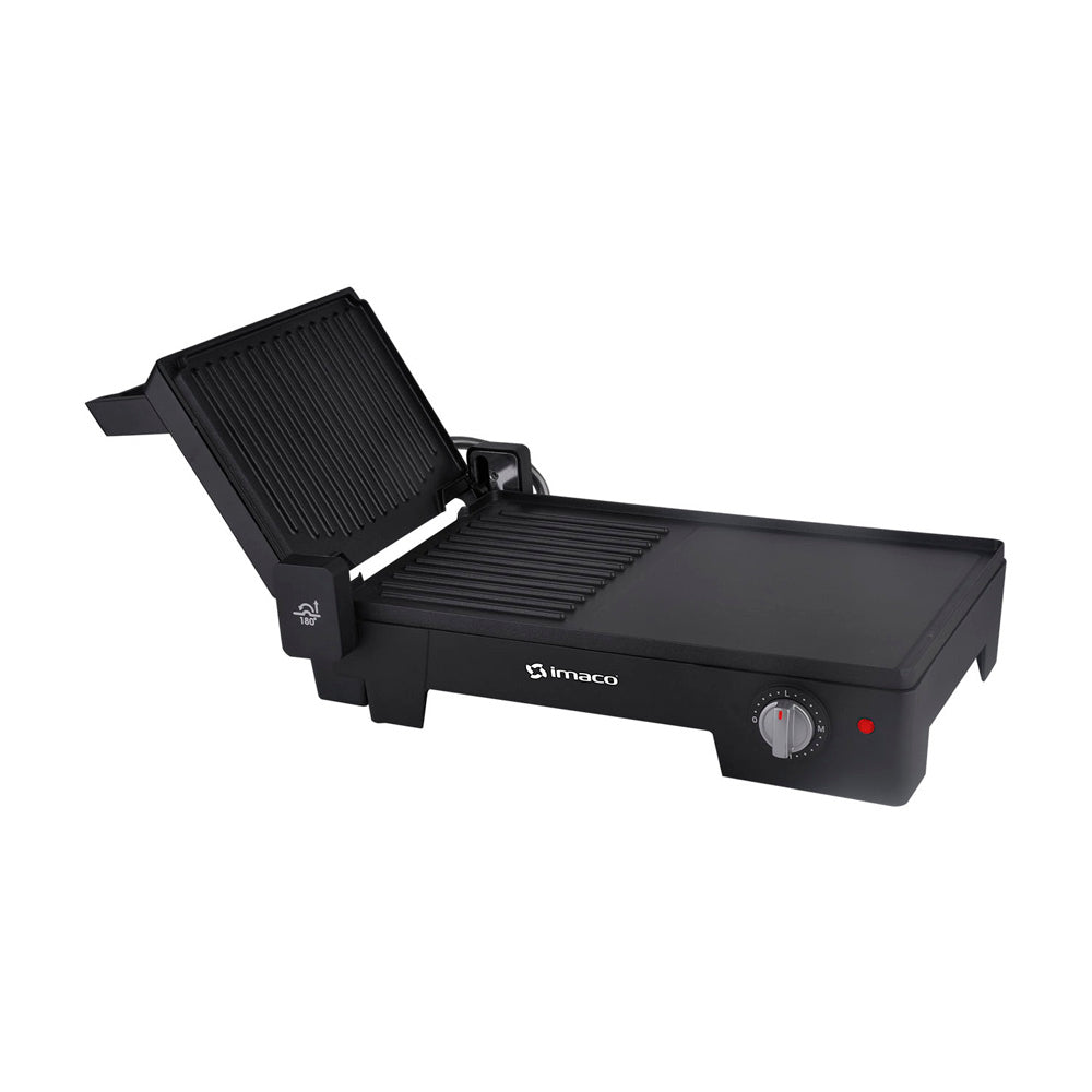 Imaco Parrilla Grill 2 en 1 Extendible Negra IG1016E