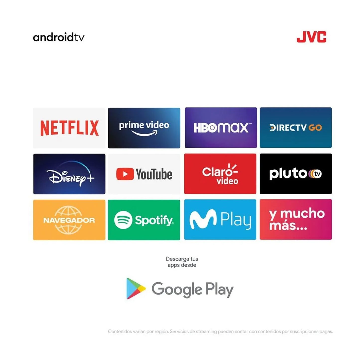 Televisor JVC 32" Android BT Smart tv LED HD LT-32KB208