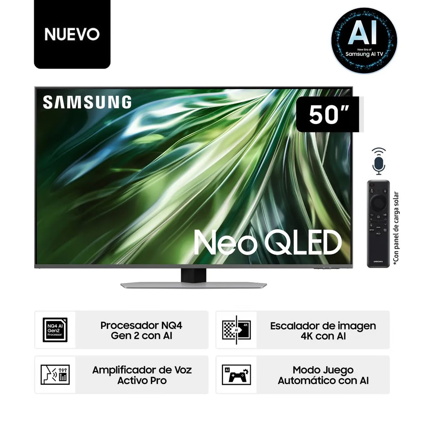 Televisor Samsung 50" Neo QLED UHD 4K Smart TV Tizen QN50QN90DAGXPE
