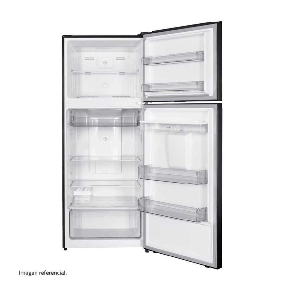 REFRIGERADORA INDURAMA 417LTS top Freezer DIGITAL Y DISPENSADOR COLOR NEGRO RI-478DN