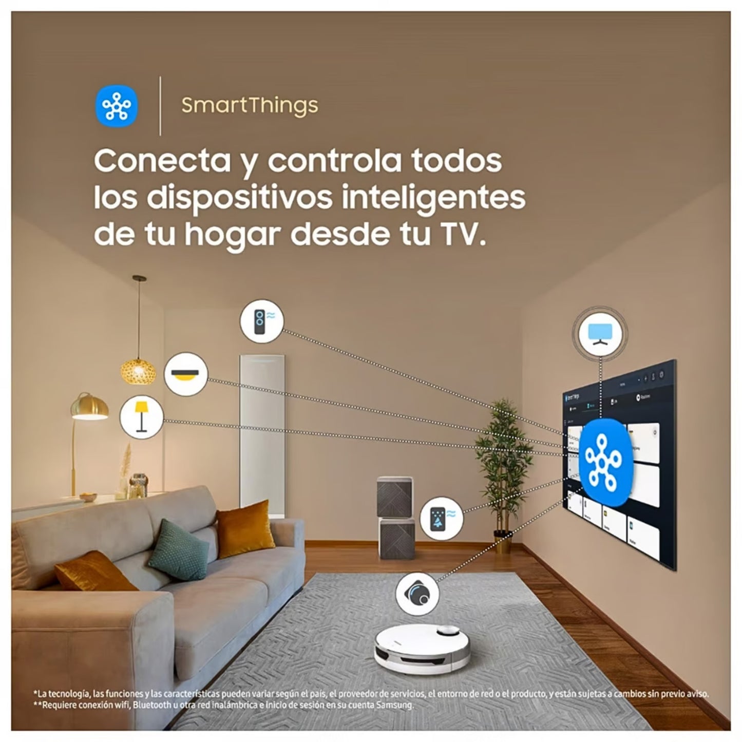 Televisor Samsung 43 Pulg Crystal Smart TV Tizen UHD 4K UN43DU7000GXPE + HW-C450