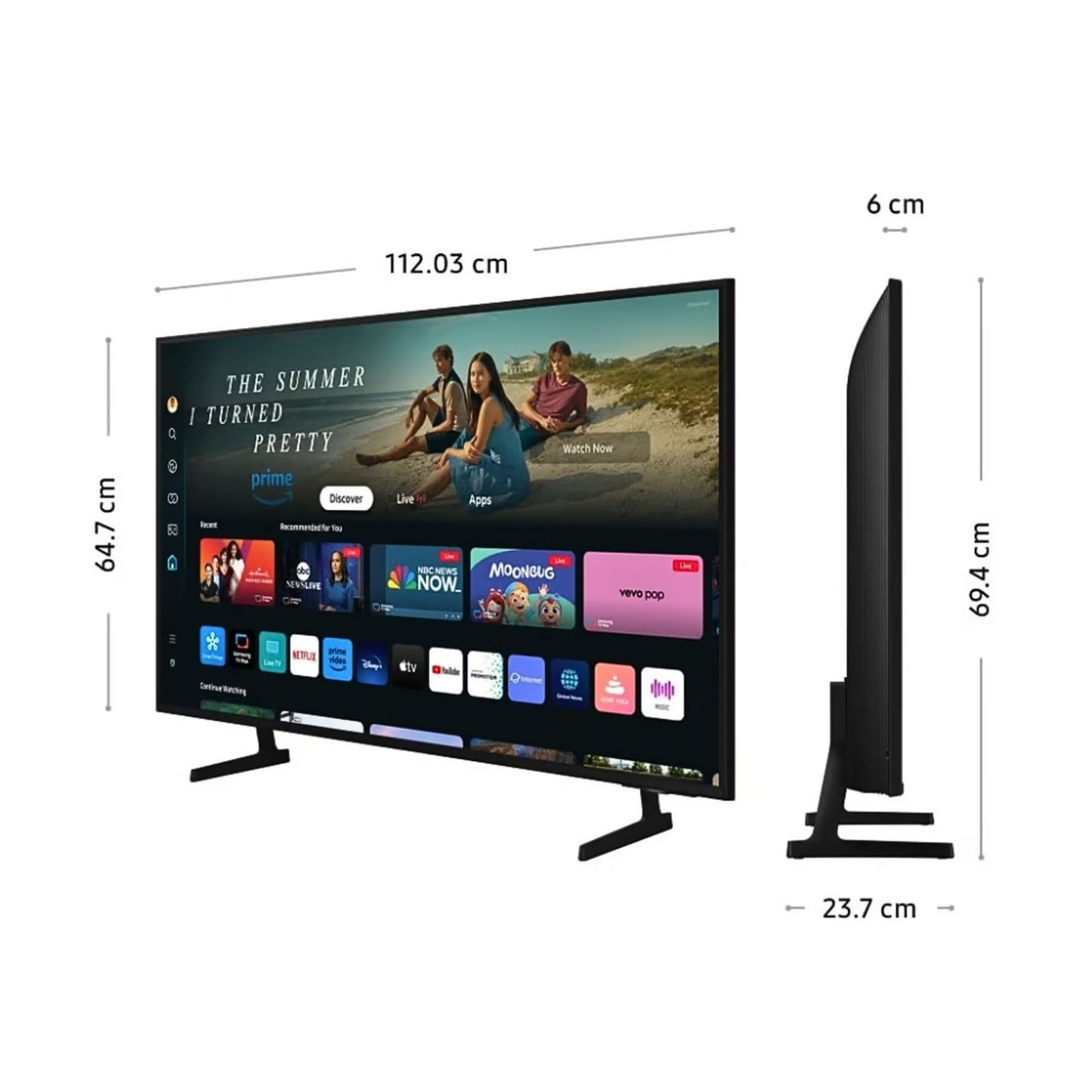 Televisor Samsung 50" Crystal UHD 4K Smart Tv TIZEN UN50DU7000GXPE + HW-C450