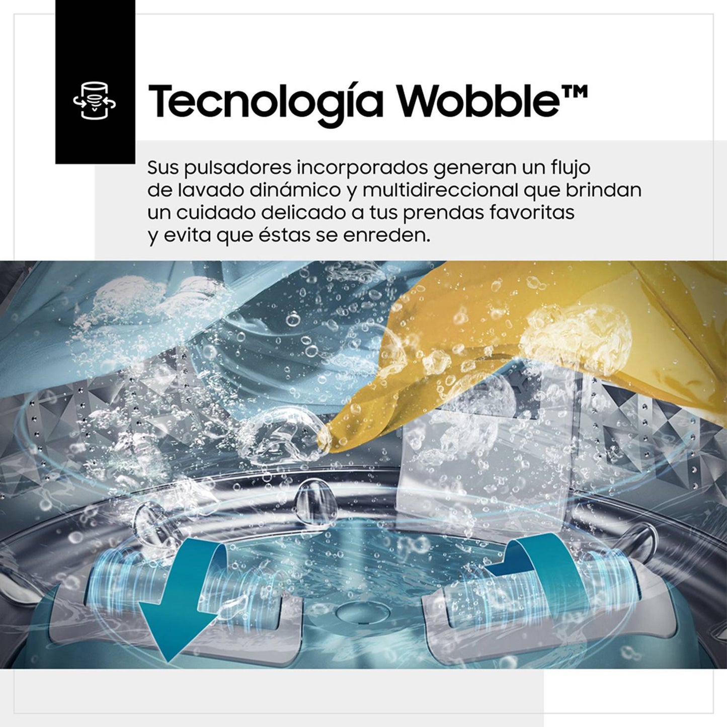 Lavadora Samsung WA15T5260BV 15 Kg Eco Inverter - Negro