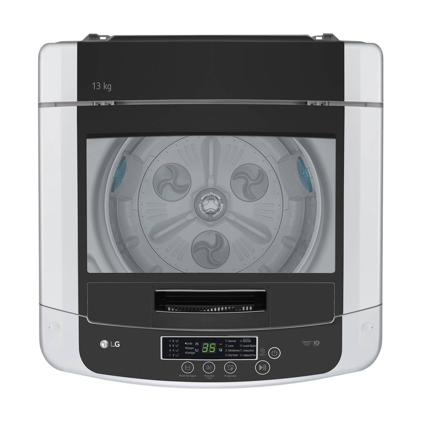 Lavadora LG 13kg Smart Motion Inverter Carga Superior WT13DPBK