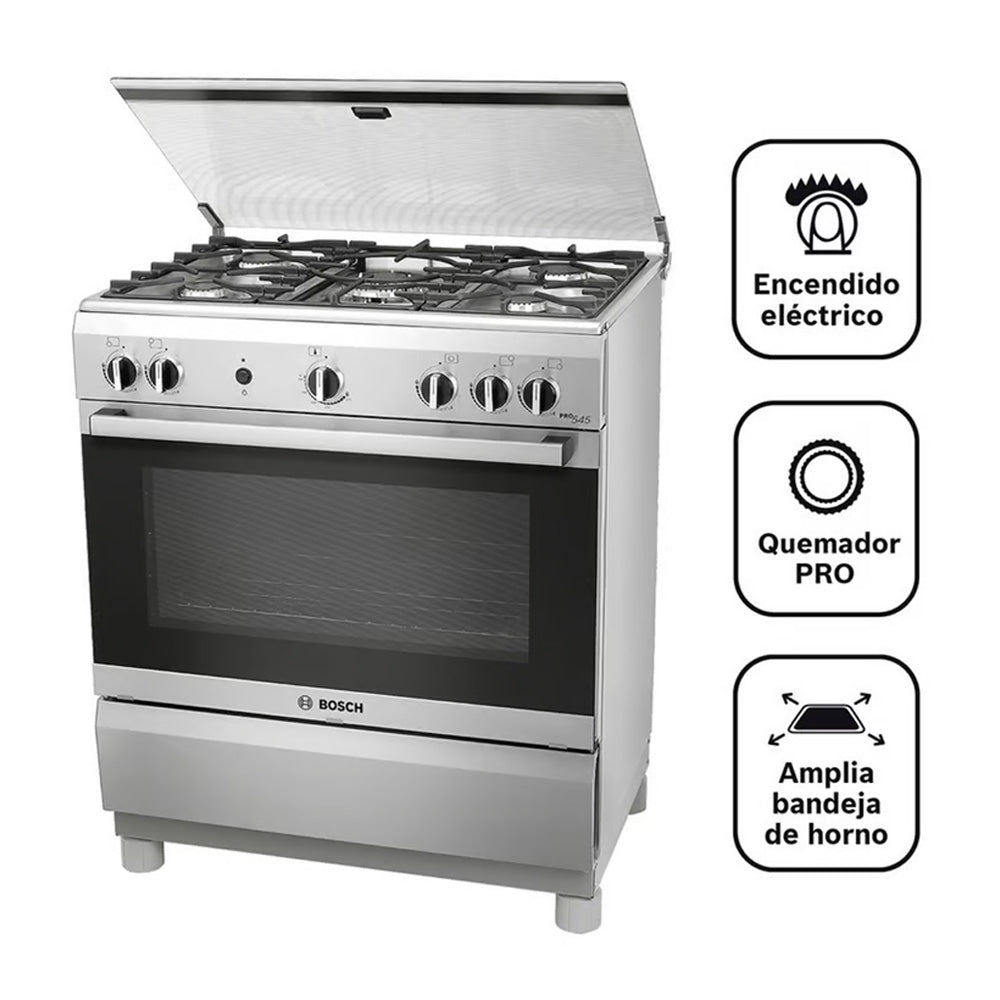 Cocina Bosch IX a Gas de Pie 30" 5 Hornillas PRO545
