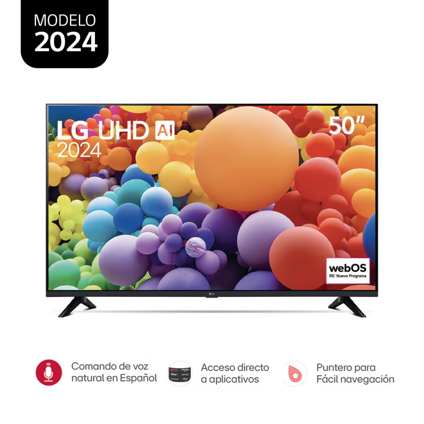 Televisor LG 43" LED Smart TV UHD 4K con Thinq AI 43UT7300PSA