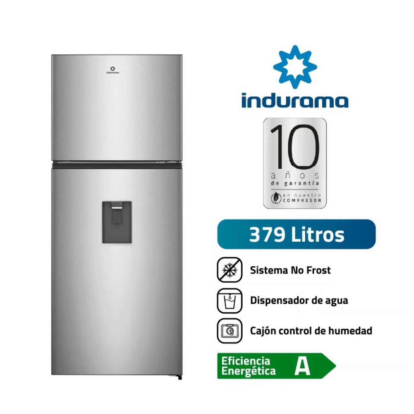 Refrigeradora Indurama 379 Litros No Frost RI-469D - Croma