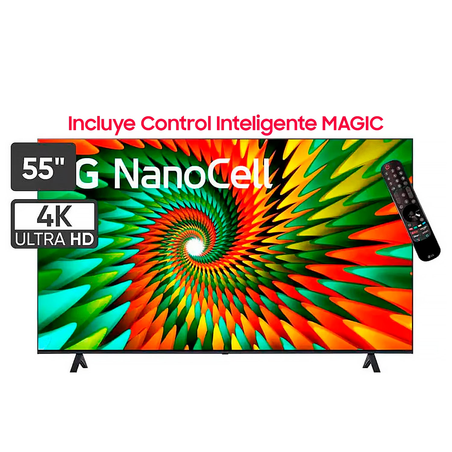 TELEVISOR LG 55 NANOCELL 4K UHD SMART TV CON THINQ AI 55NANO77SRA