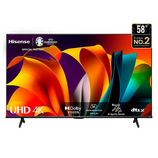 TELEVISOR HISENSE 58" 4K UHD LED SMART TV VIDAA 58A6N