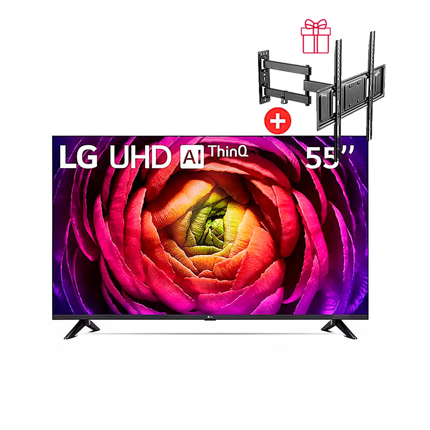 Televisor LG 55 Pulg. LED Smart TV UHD 4K con ThinQ AI 55UR7300PSA l RACK