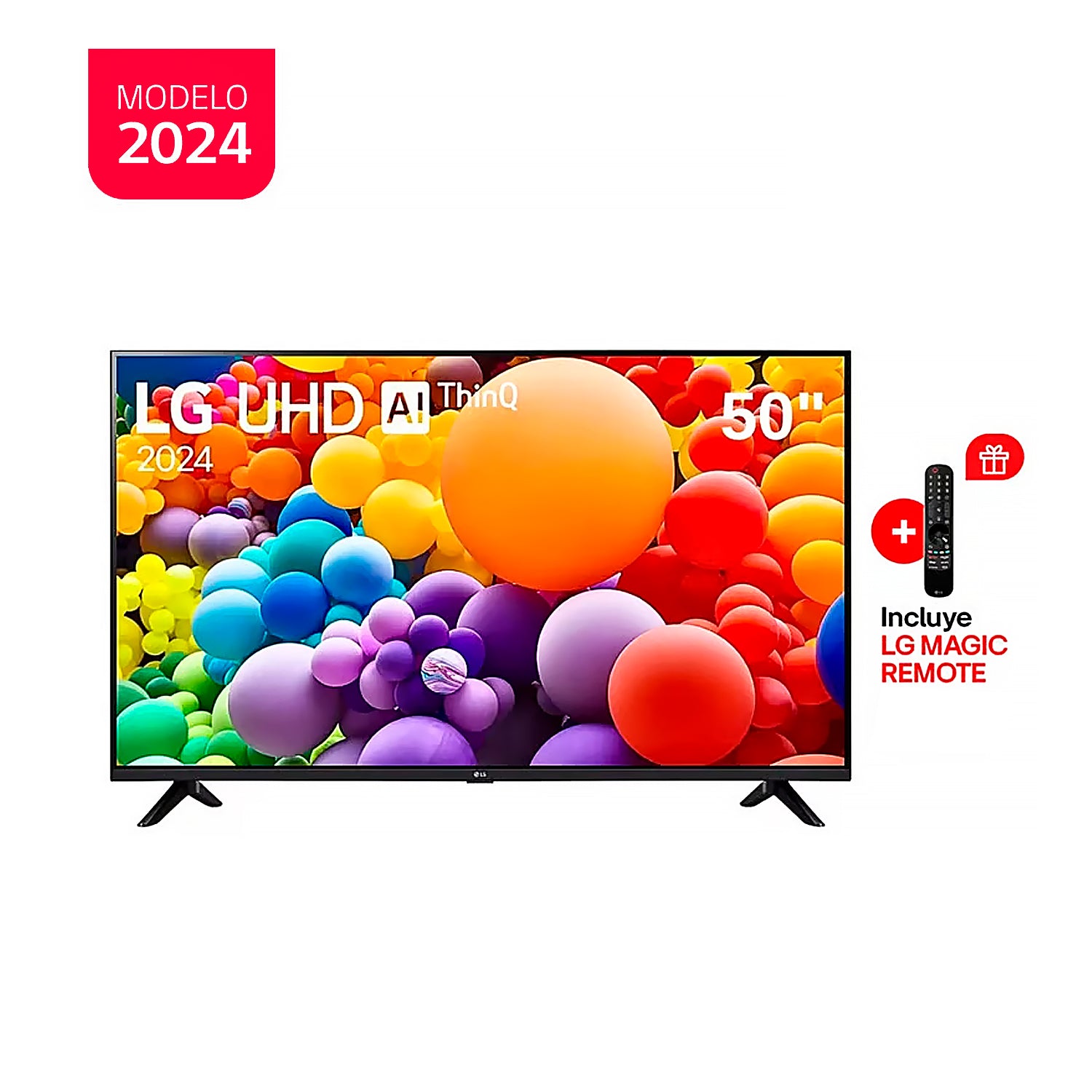 Televisor LG 50 pulg. Smart TV LED 4K UHD ThinQ AI 50UT7300 Modelo 2024 + CONTROL INTELIGENTE MAGIC