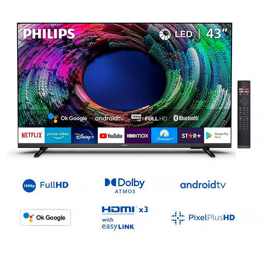 TELEVISOR PHILIPS 43 SMART TV ANDROID LED 43PFD6917