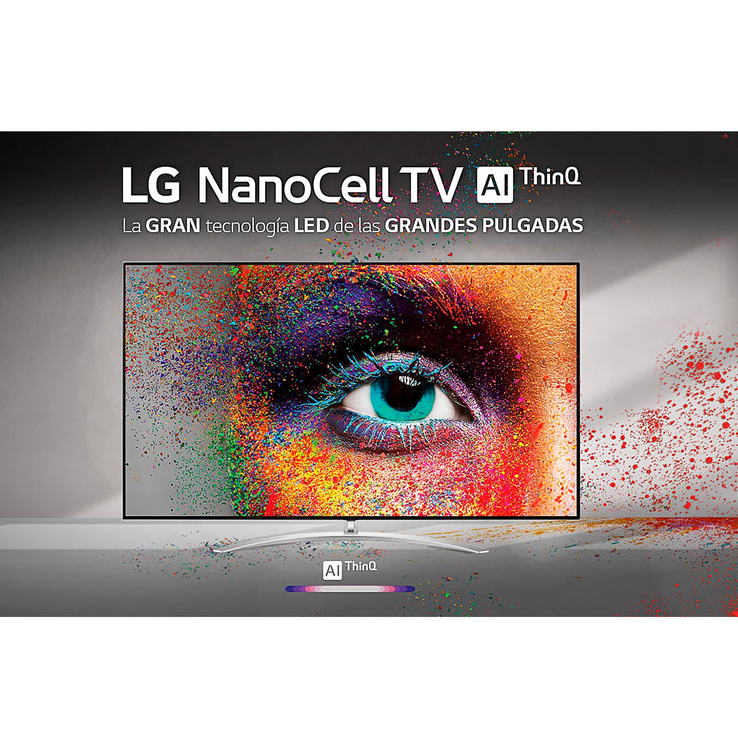 TELEVISOR LG 55 NANOCELL 4K UHD SMART TV CON THINQ AI 55NANO77SRA