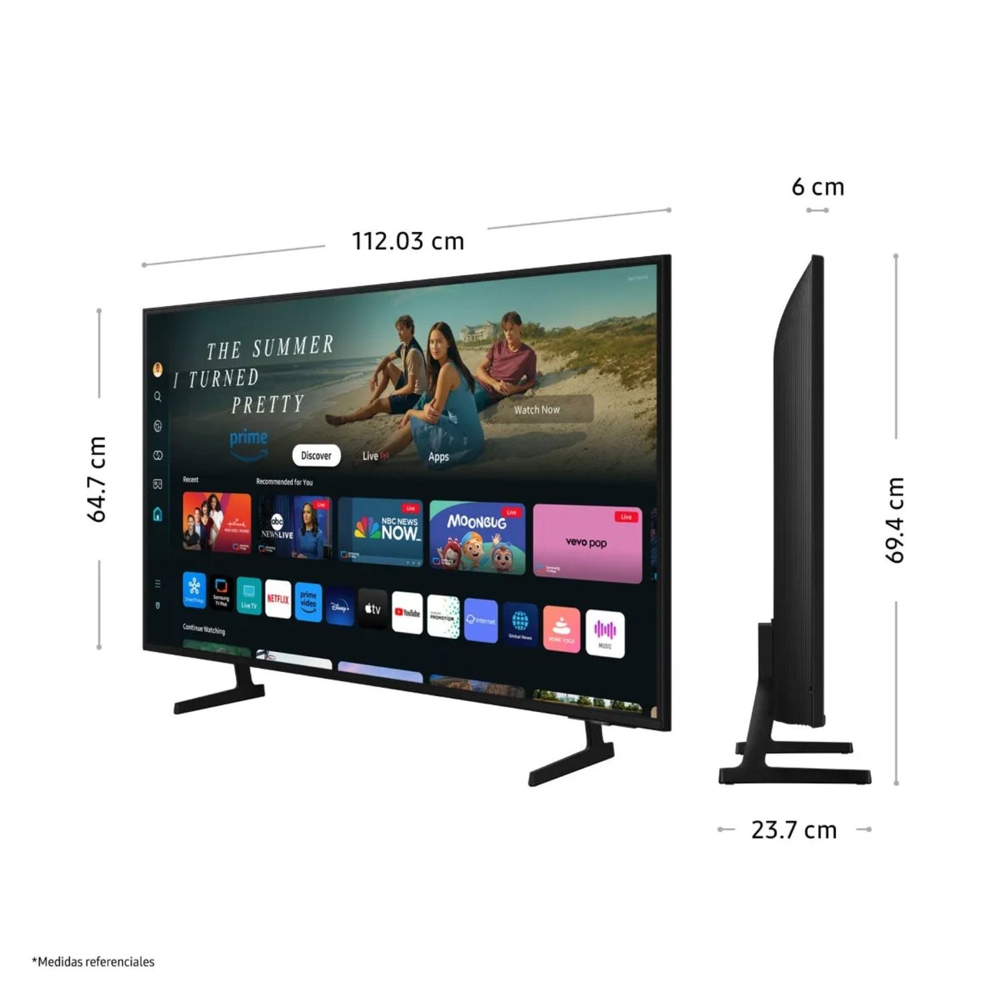 Televisor Samsung 50"  Crystal Smart TV Tizen UHD 4K UN50DU7000GXPE