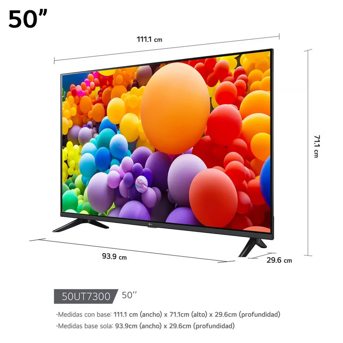 Televisor LG 43" LED Smart TV UHD 4K con Thinq AI 43UT7300PSA