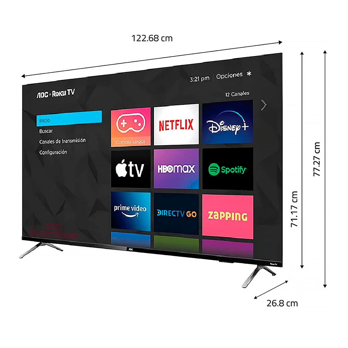 Televisor AOC Led 55 UHD 4K SMART TV 55U6295