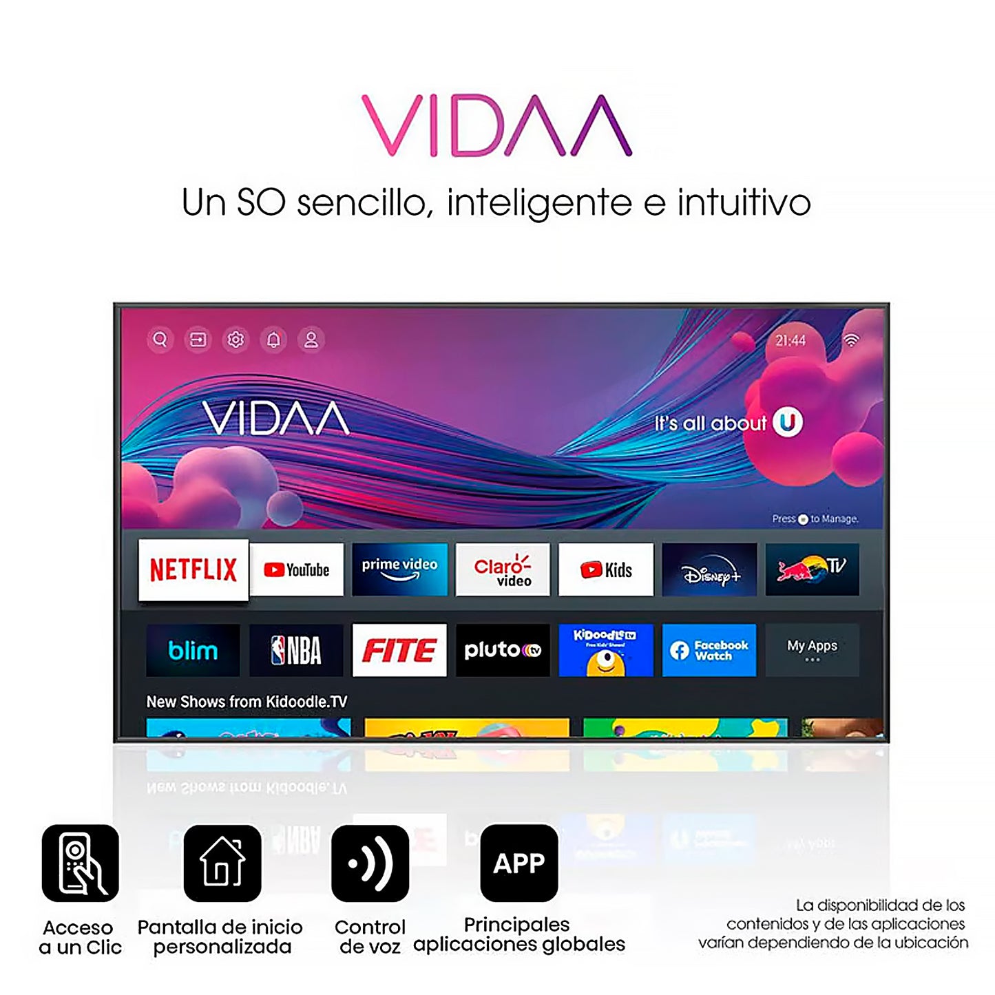 Televisor HISENSE LED 32" SMART TV HD VIDAA 32A4H