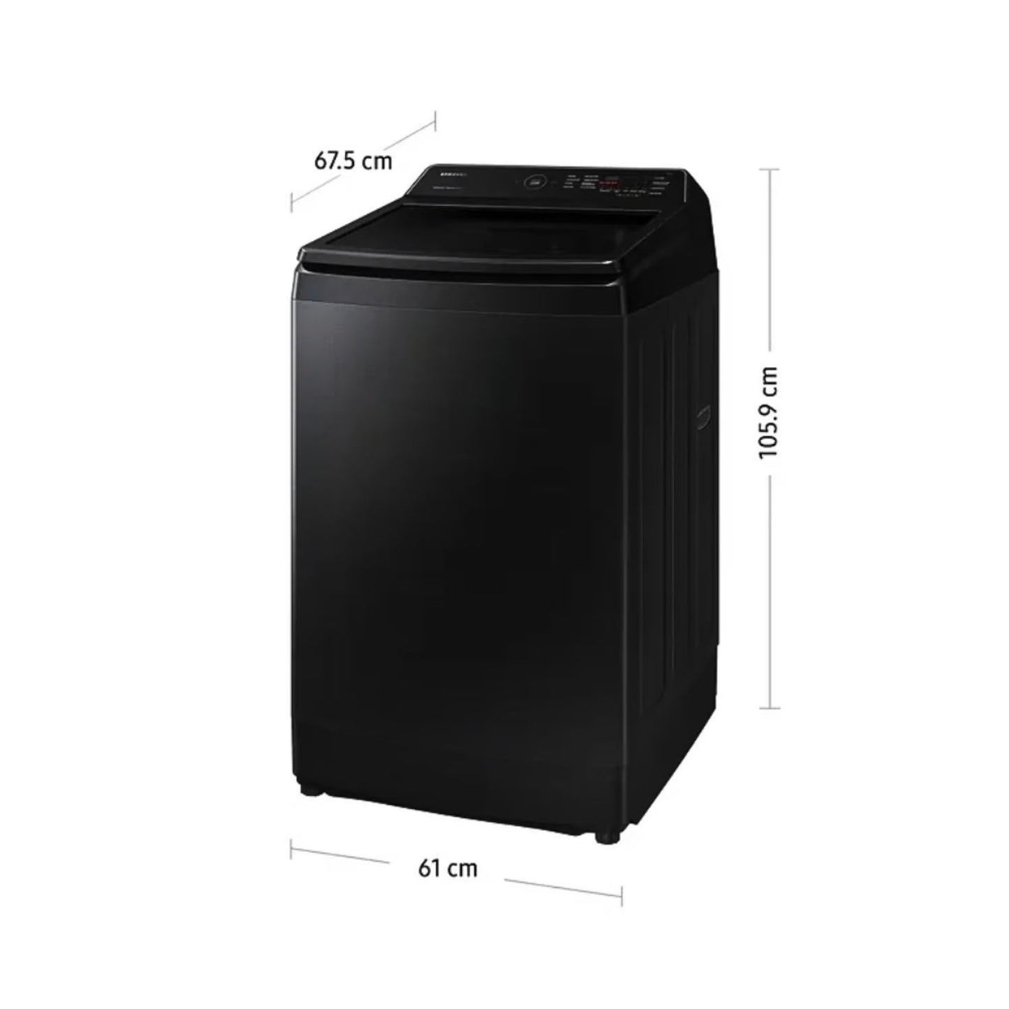 Lavadora Samsung 13Kg Carga Superior Ecobubble WA13CG5441BV - Negro