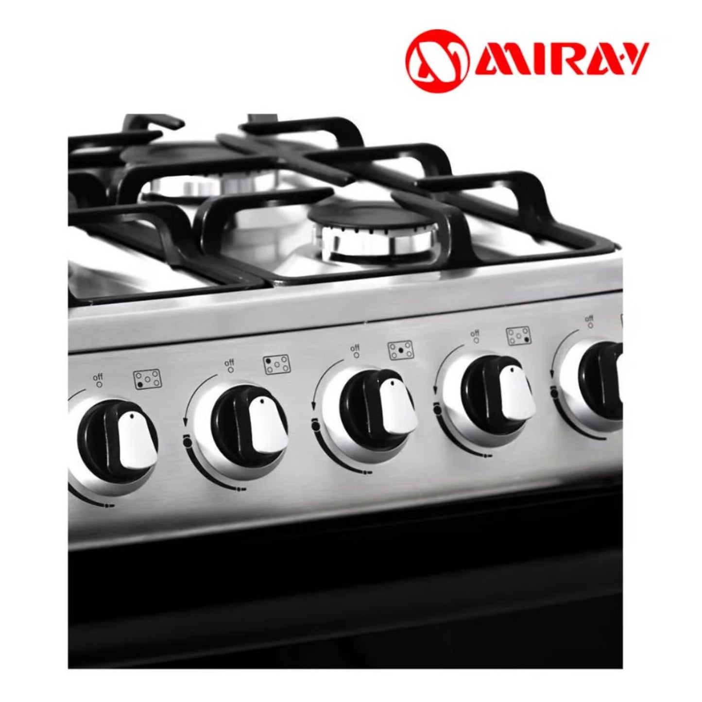 Cocina Miray 5 Hornilla a Gas Menta Plus - Inox