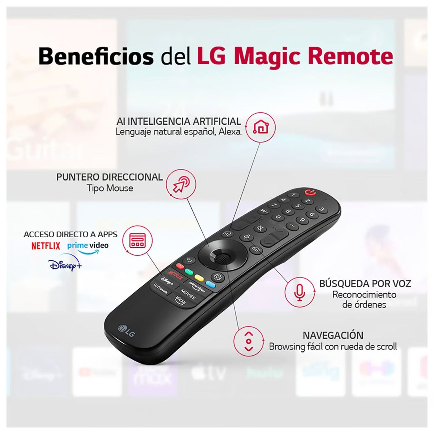 Televisor LG 32 Pulg. LED Smart TV HD con Thinq AI 32LQ600BPSA l Control Magic