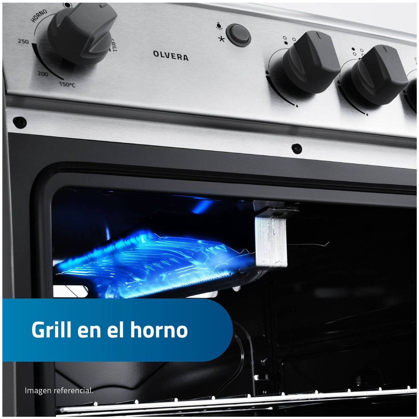 Cocina a Gas Indurama Olvera QZ 4 Hornillas Croma