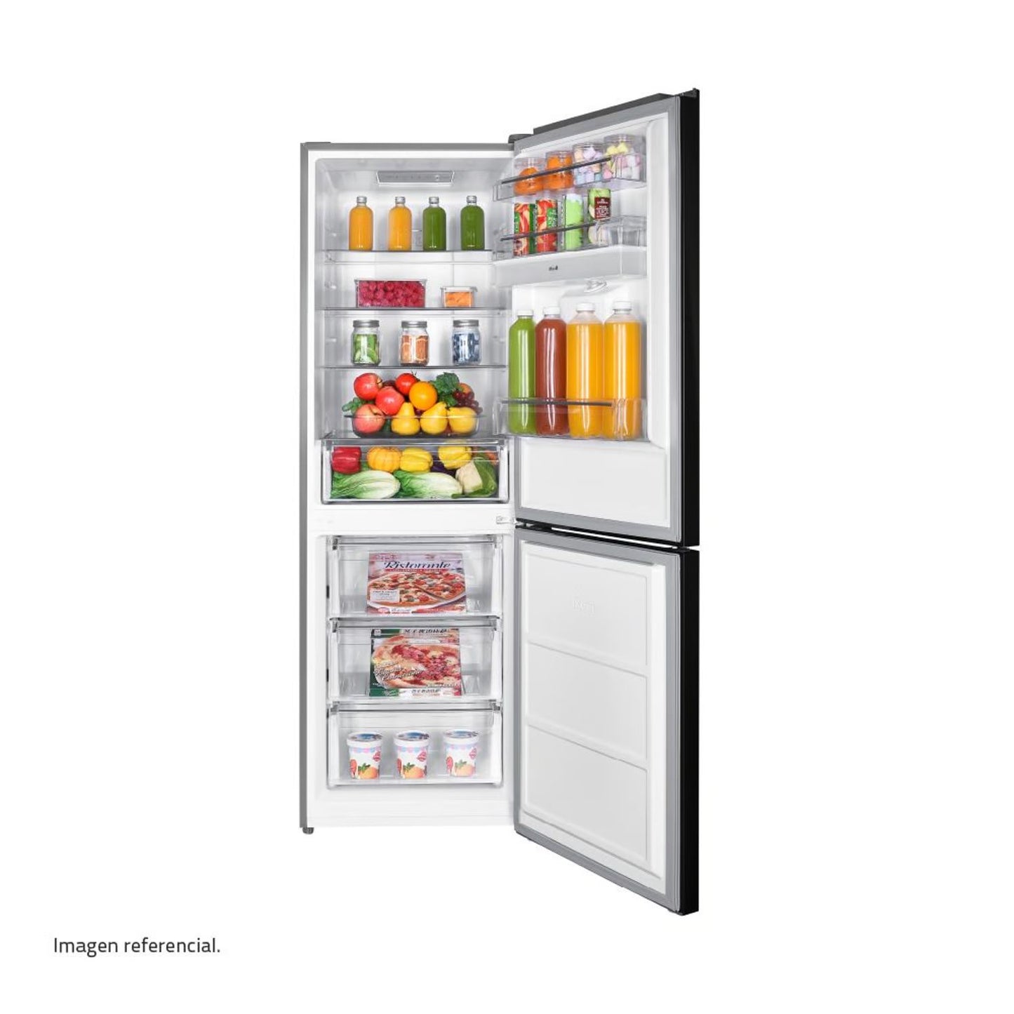 Refrigeradora Indurama 320Lt RI-639DN Bottom Freezer - Negro