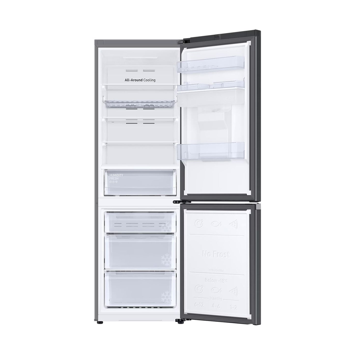 Refrigeradora Samsung Bottom Freezer 331L RB34C652EB1 - Negro