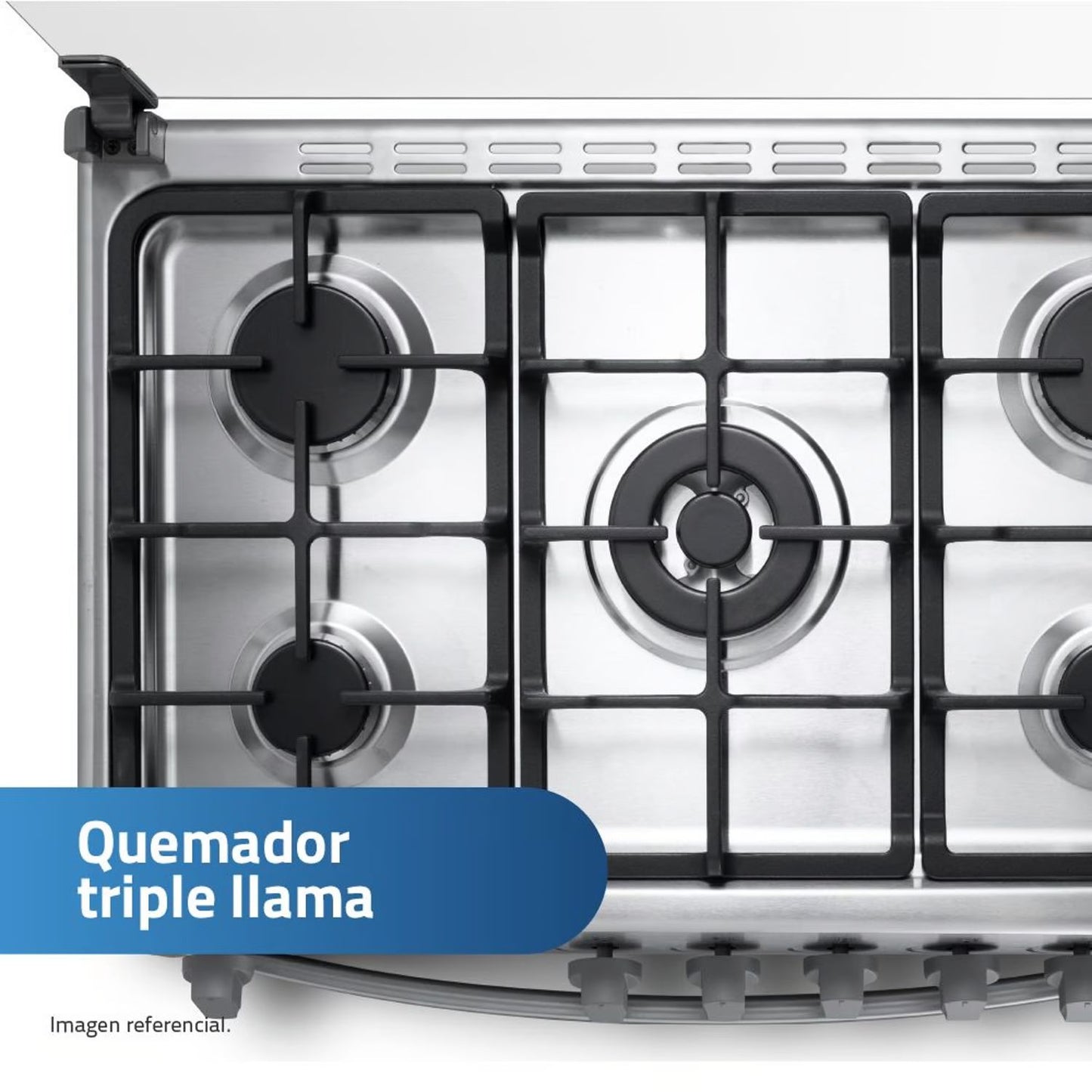 Cocina a Gas Indurama Cantabria Qz Croma 5 Quedamores - Inox