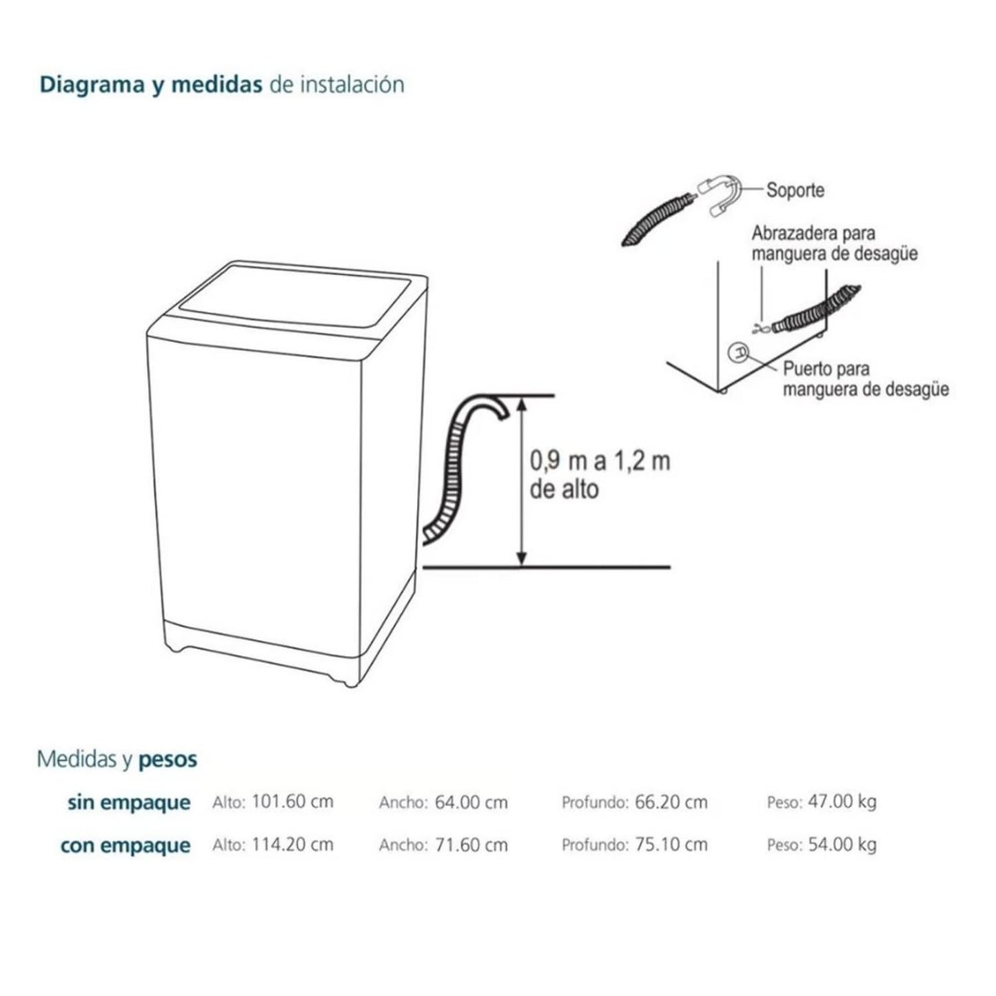 Lavadora Mabe Carga Superior 18 Kg Direct Motion LMA8120WDGBB0 - Diamond Gray