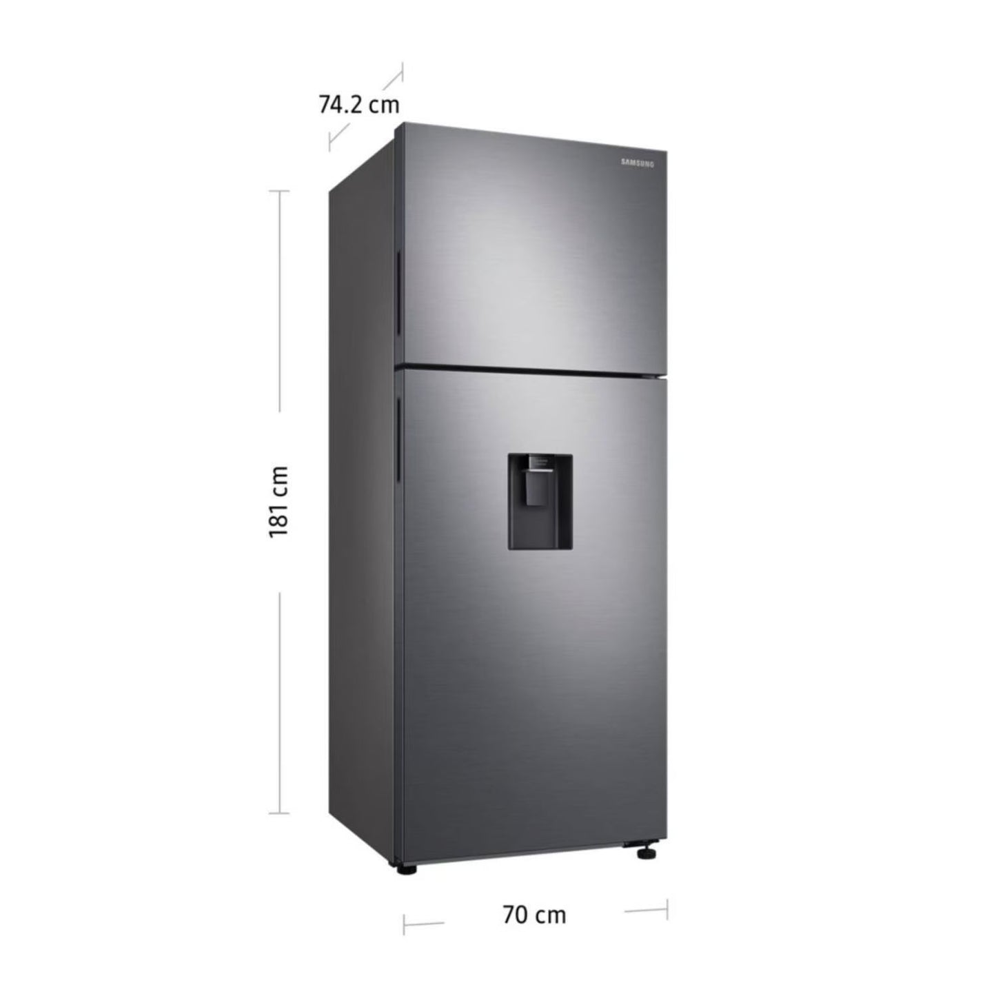 Refrigeradora Samsung 457 Lt Top Freezer RT48A6620S9 - Inox