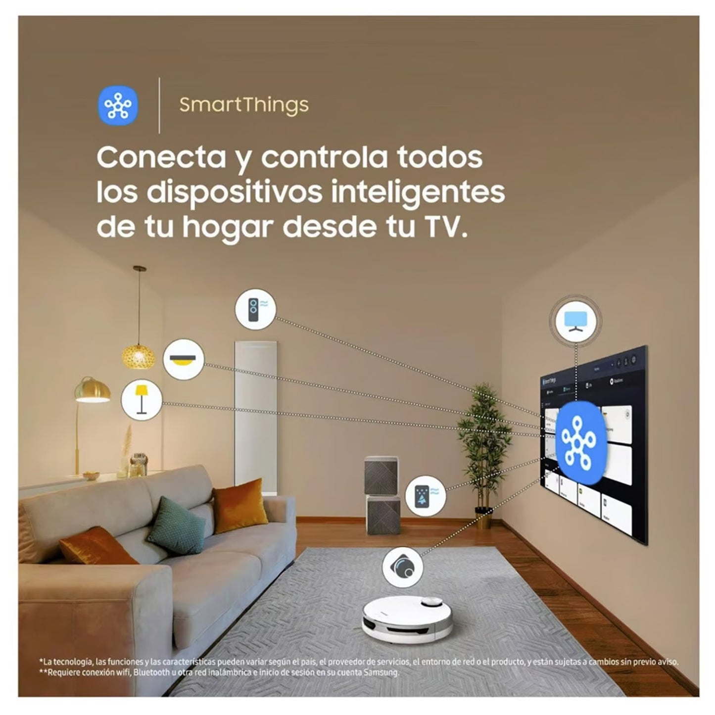 Televisor Samsung 55 Pulg Crystal Smart TV Tizen UHD 4K UN55DU7000GXPE + HW-C450