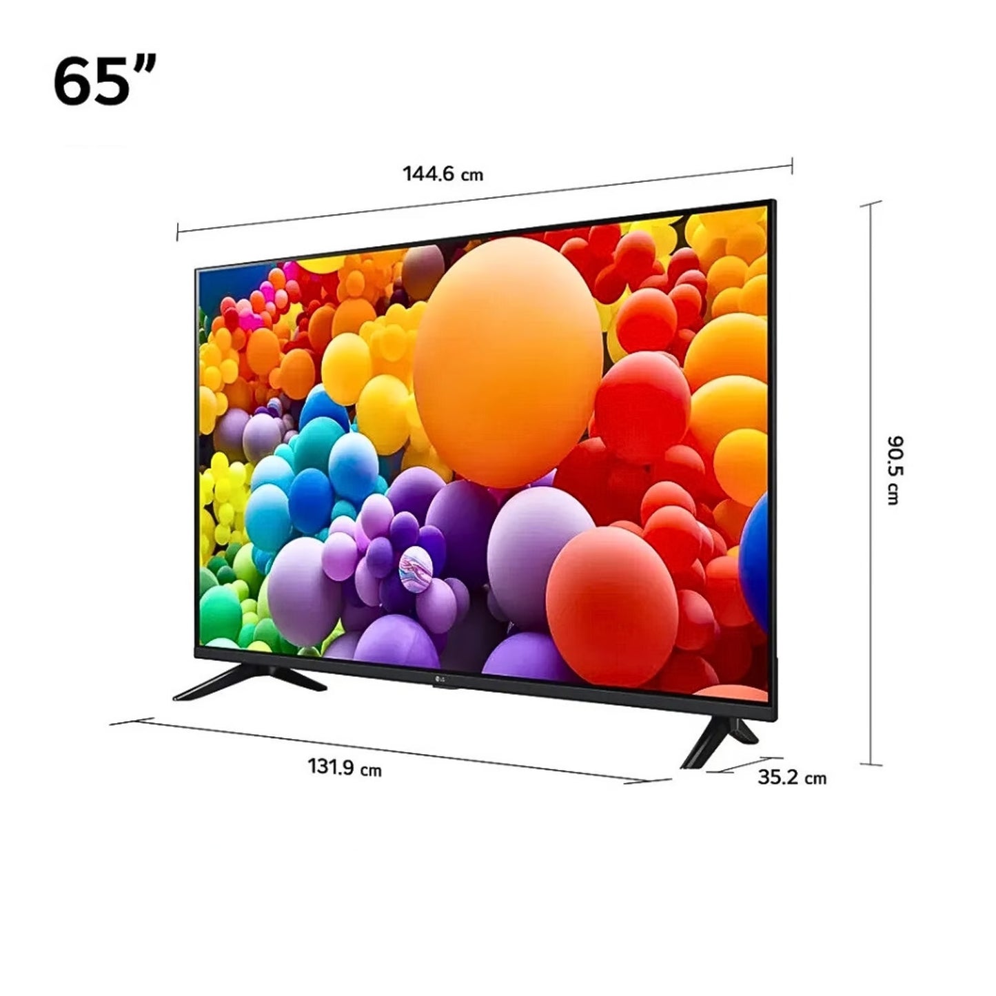 Televisor LG 65 Pulg LED Smart TV 4K UHD con Thinq AI 65UT7300PSA