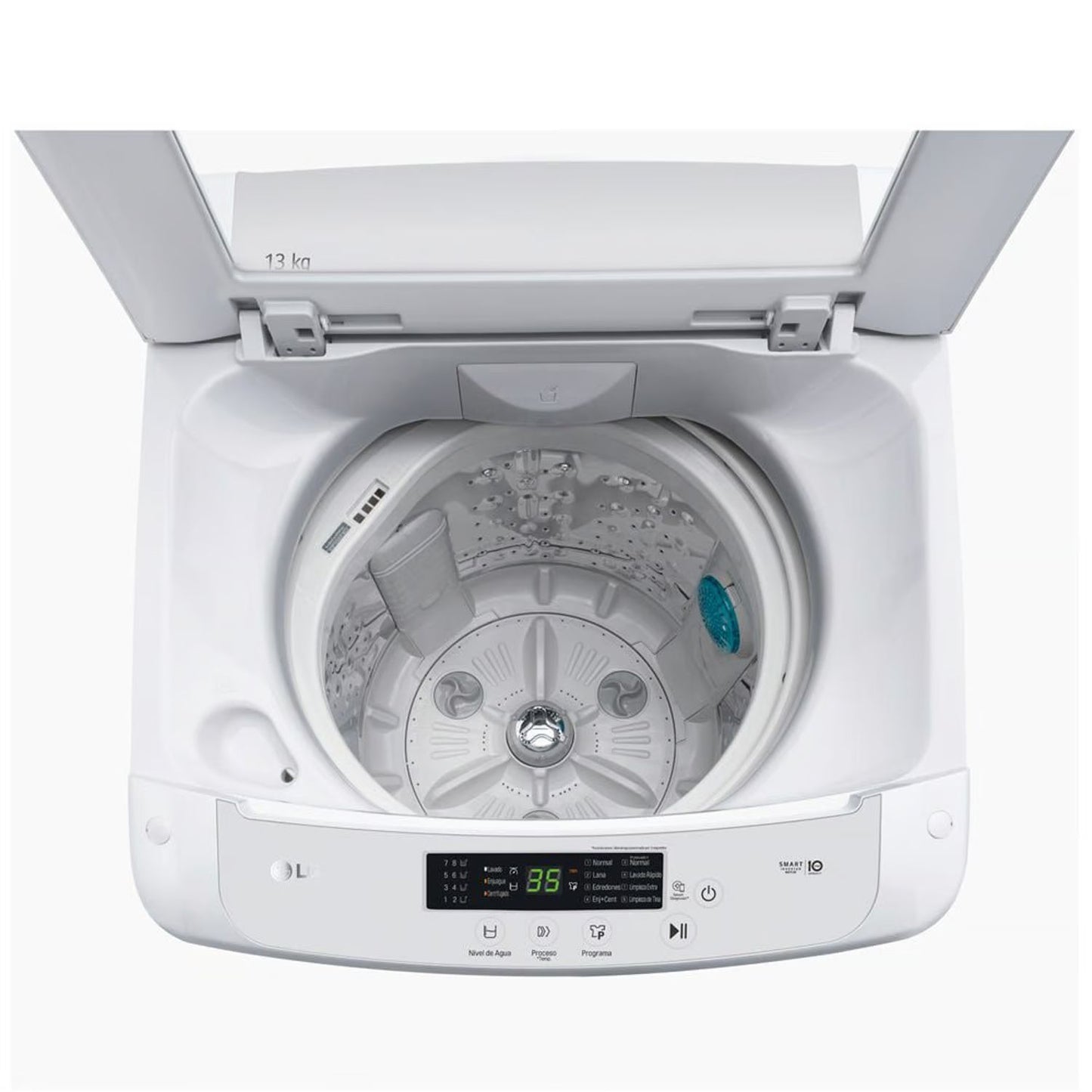 Lavadora LG 13 Kg  WT13WPBK Carga Superior Smart Motion con TurboDrum