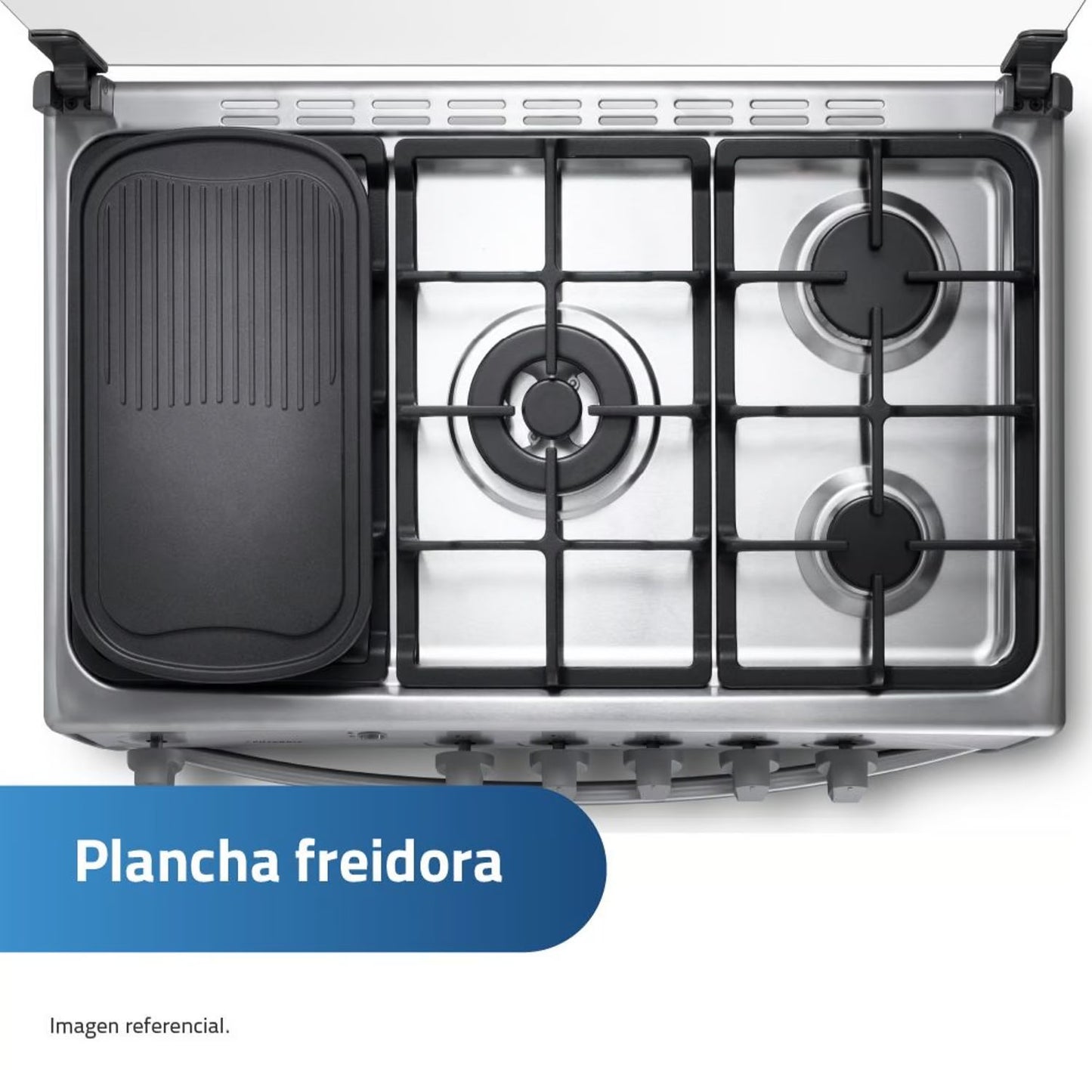 Cocina a Gas Indurama Cantabria Qz Croma 5 Quedamores - Inox