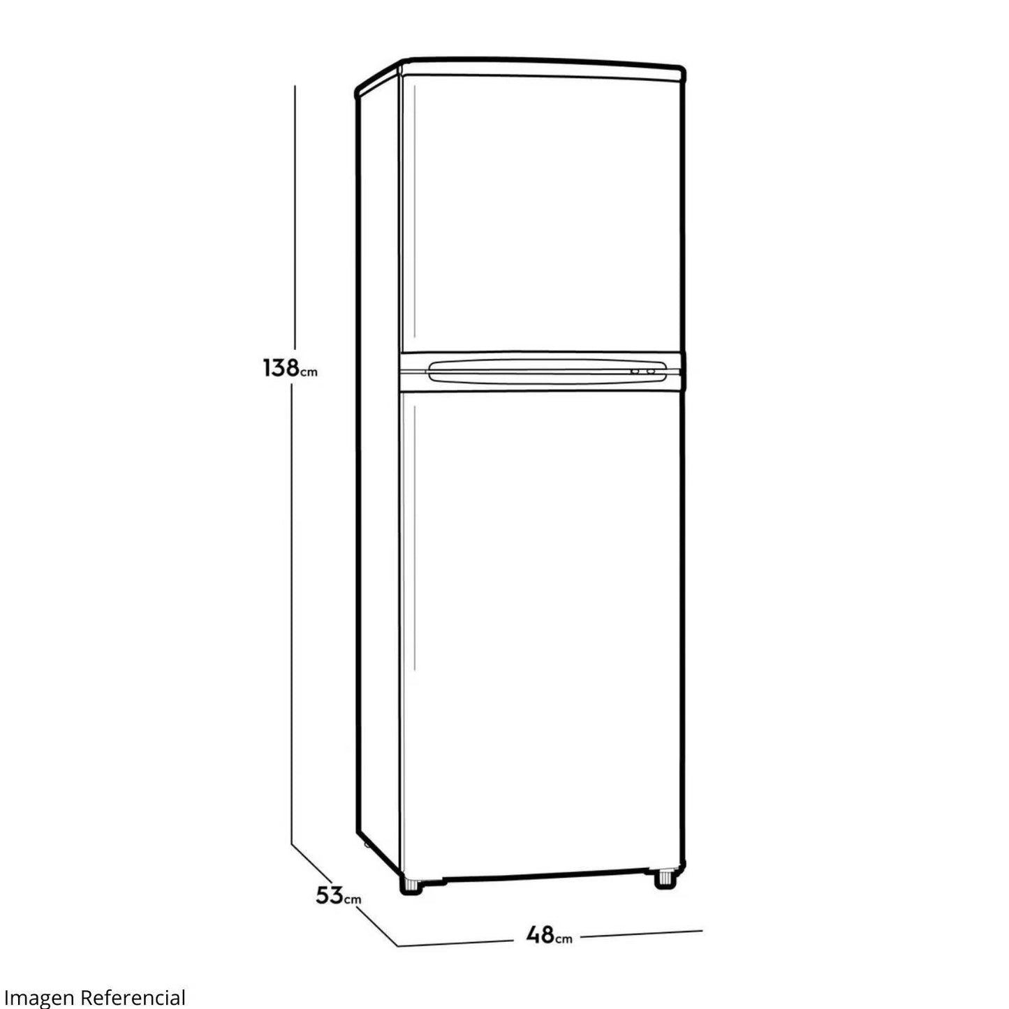 Refrigeradora Electrolux 138 Lts. Top Freezer ERT18G2HNW - Blanco