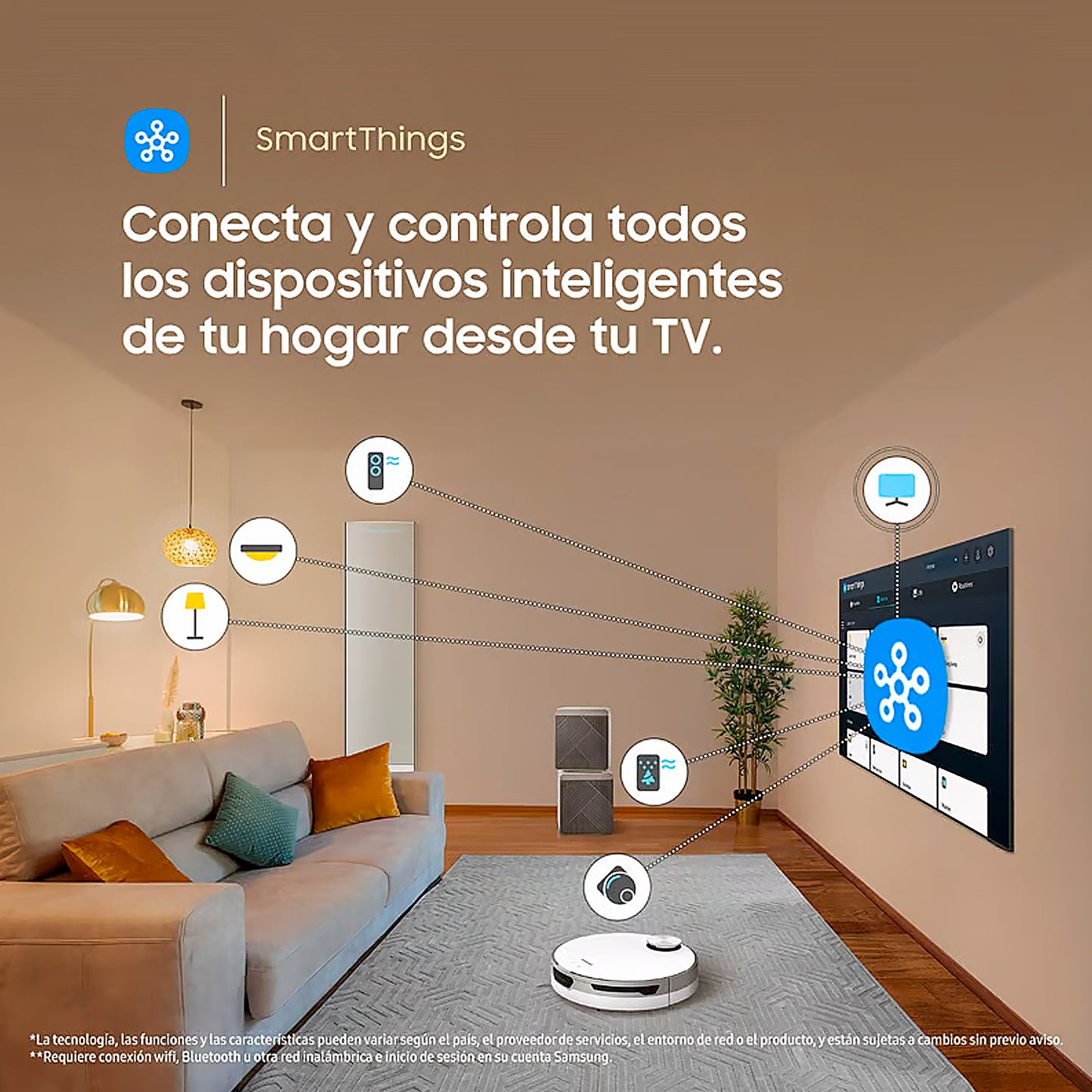 TELEVISOR SAMSUNG 50" CRYSTAL UHD 4K SMART TV TIZEN UN50DU7000GXPE