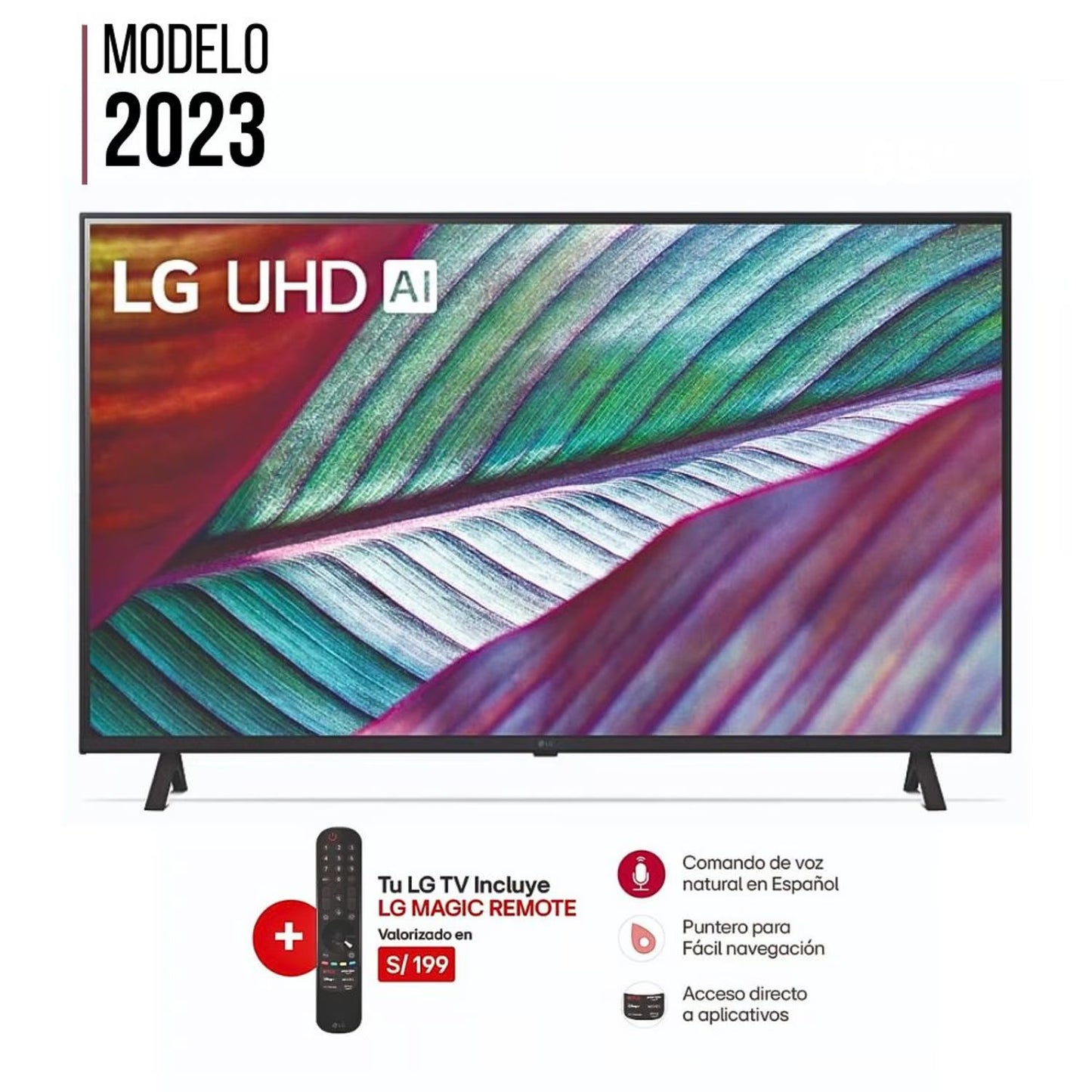 Televisor LG 75 Pulg. LED Smart TV UHD 4K con ThinQ AI 75UR8750PSA