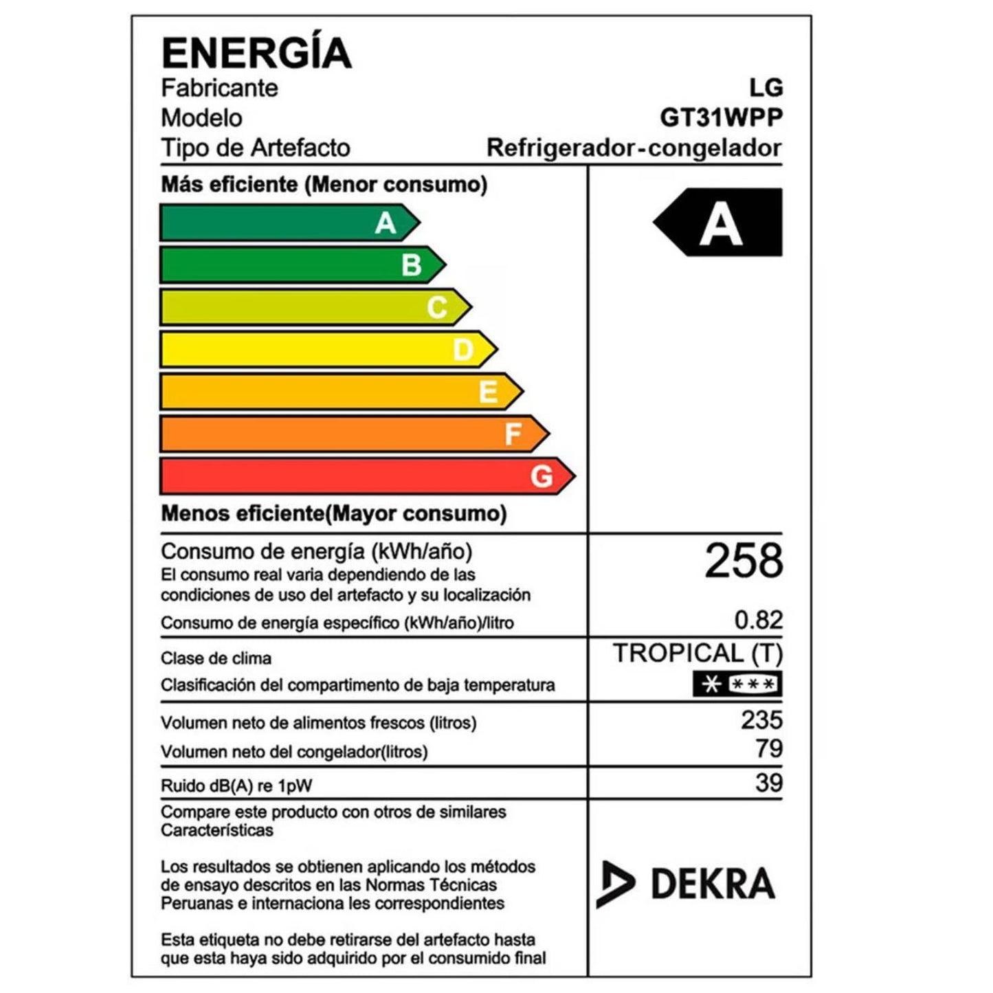 Refrigeradora LG GT31WPP Top Freezer Door Cooling 314 Litros - Plateada