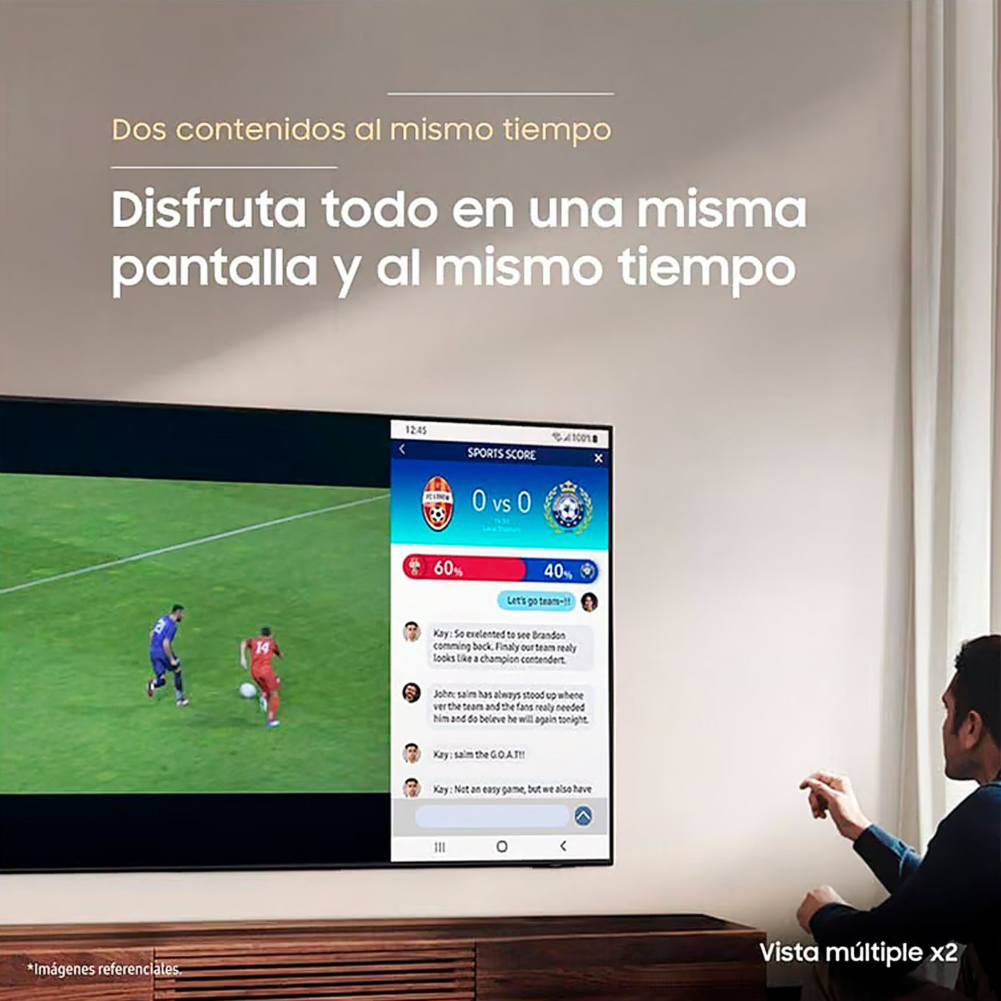 Televisor SAMSUNG 50" CRYSTAL SMART TV UHD 4K UN50CU8200GXPE