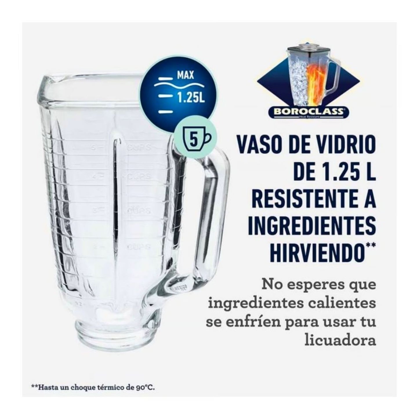 Licuadora clásica Oster con perilla ergonómica 3 velocidades BLST4134