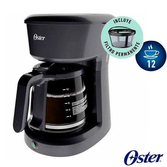 Cafetera Oster® de 12 tazas con filtro permanente BVSTDCS12B