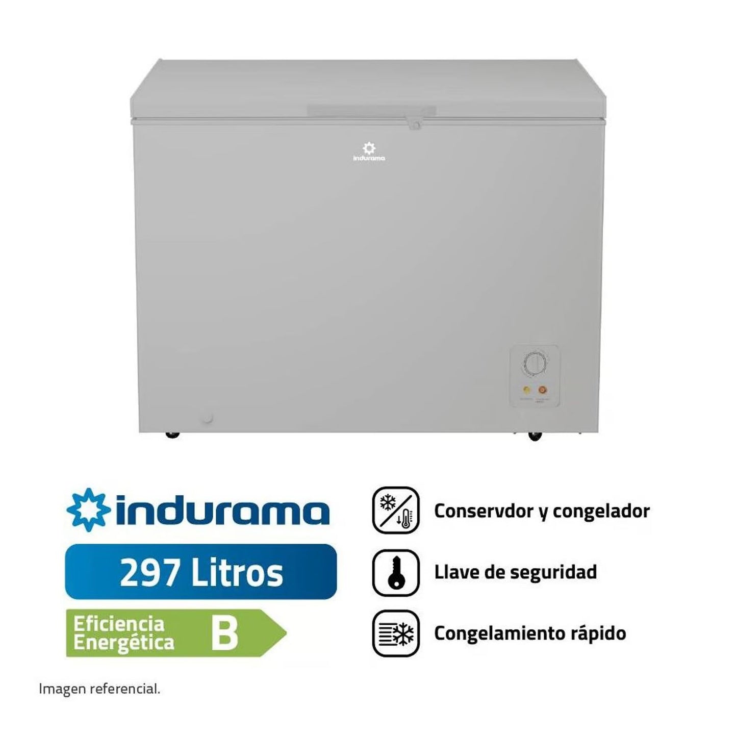 Congeladora Indurama Defrost 297 Litros CI-320GR