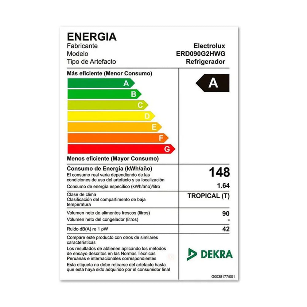 Frigobar Electrolux 90lts Gris ERD090G2HWG