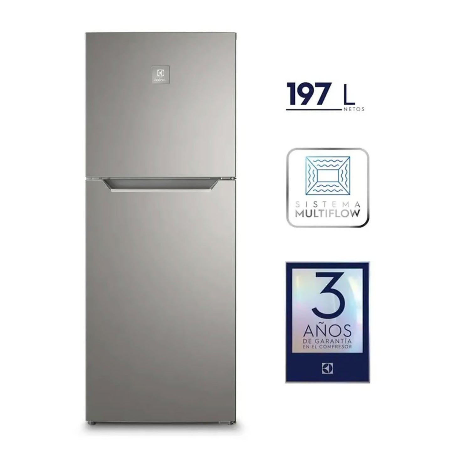 Refrigeradora Electrolux Top Mount No Frost 197 Litros ERTS23G2HRS