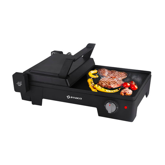 Imaco Parrilla Grill 2 en 1 Extendible Negra  IG1016E