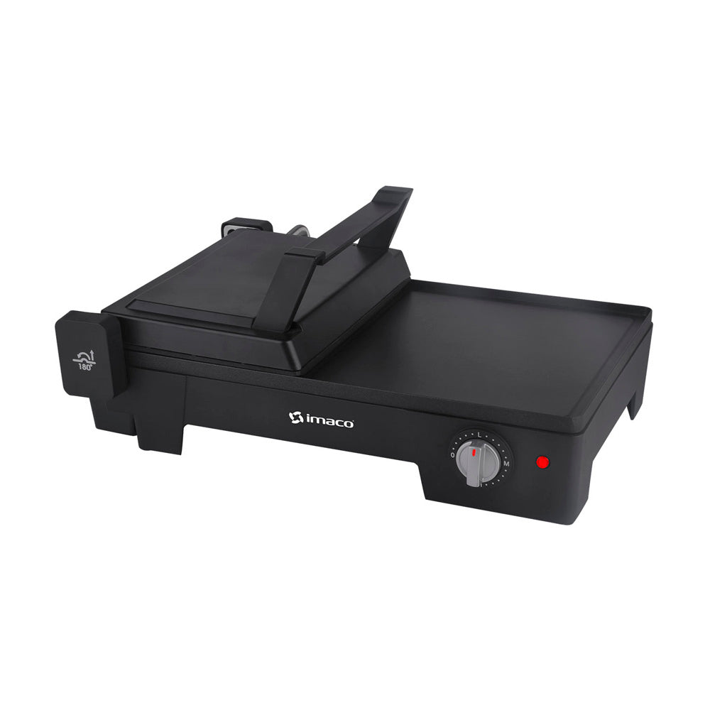 Imaco Parrilla Grill 2 en 1 Extendible Negra  IG1016E